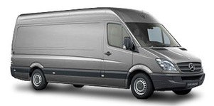 Large same day courier van
