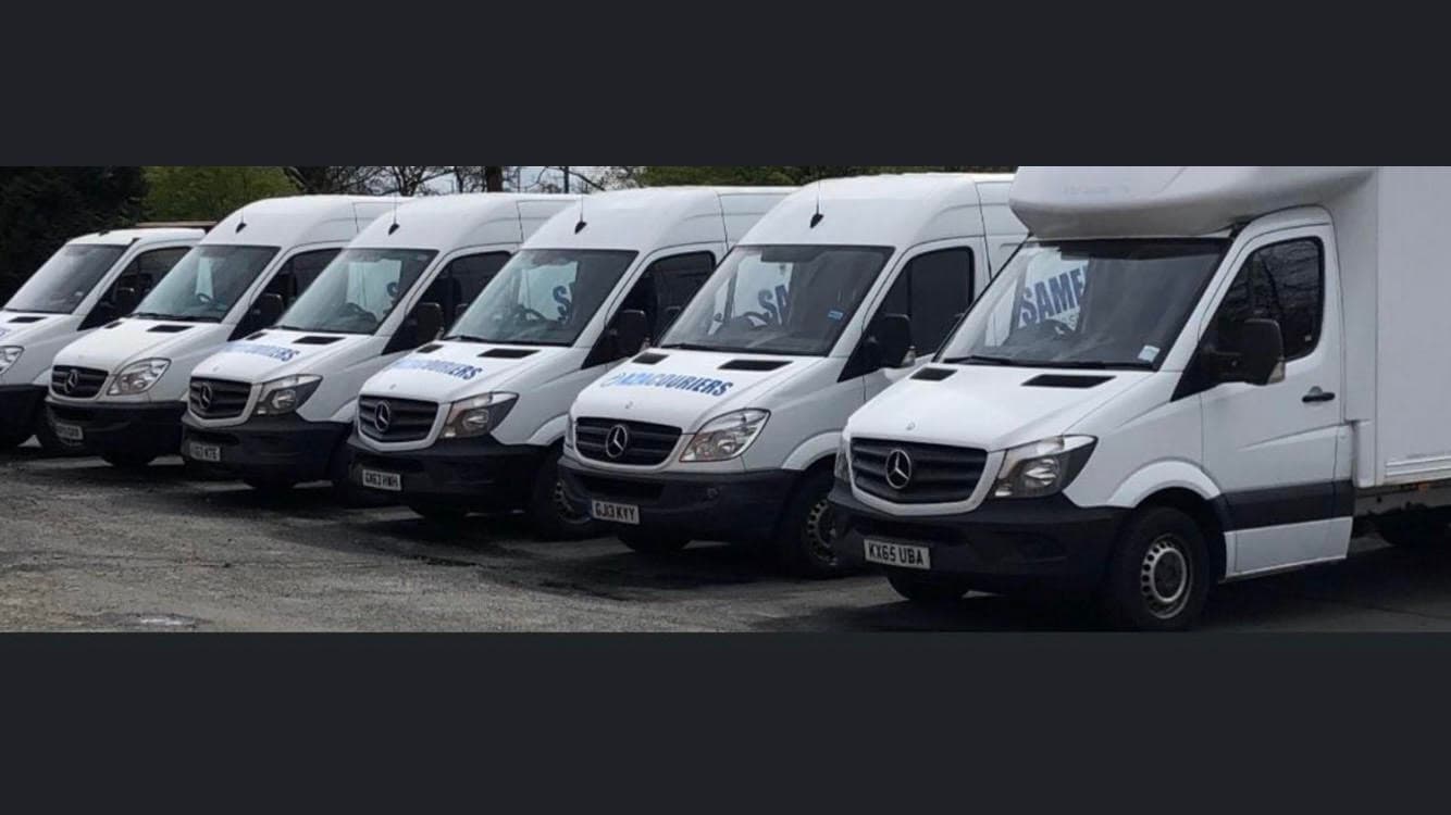 A2A Couriers fleet of Mercedes Sprinter vans
